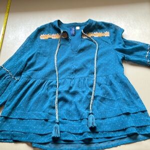 Blue rain, cute top size S